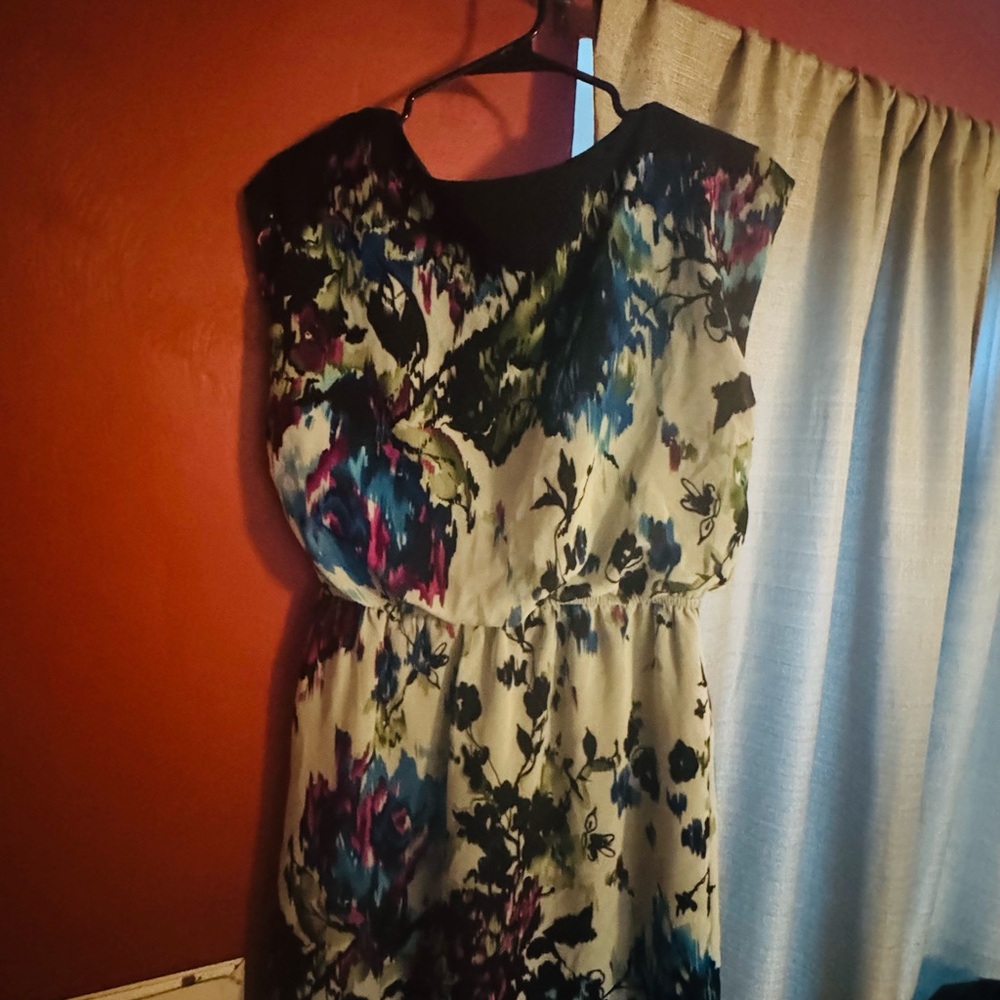 Karin Stevens Multicolor Floral Midi Dress